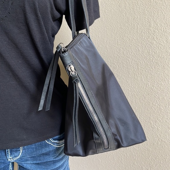 Botkier Black Fabric Shoulder Tote Bag - Picture 5 of 10